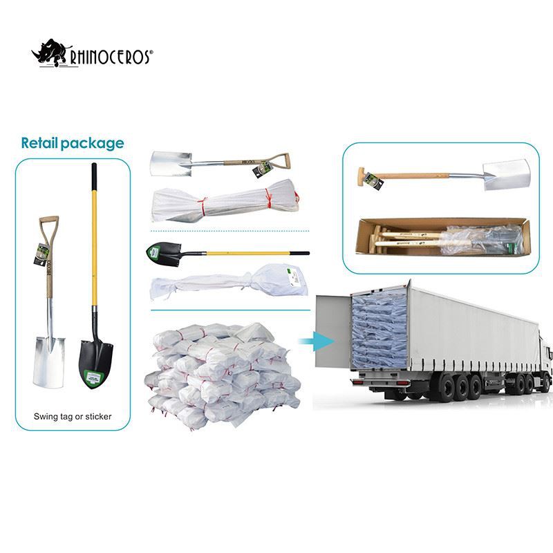 Spade shovel woven bag packing