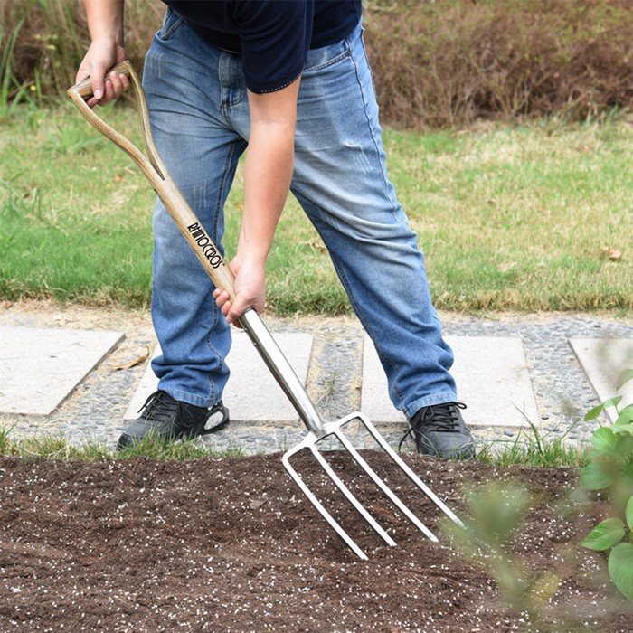 gardening fork and shovel